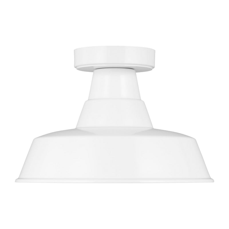 Visual Comfort Studio - 7837401-15 - One Light Outdoor Flush Mount - Barn Light - White