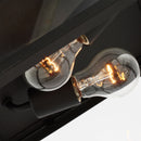 Two Light Outdoor Flush Mount<br /><span style="color:#4AB0CE;">Entrega: 4-10 dias en USA</span><br /><span style="color:#4AB0CE;font-size:60%;">PREGUNTE POR ENTREGA EN PANAMA</span><br />Collection: Founders<br />Finish: Black