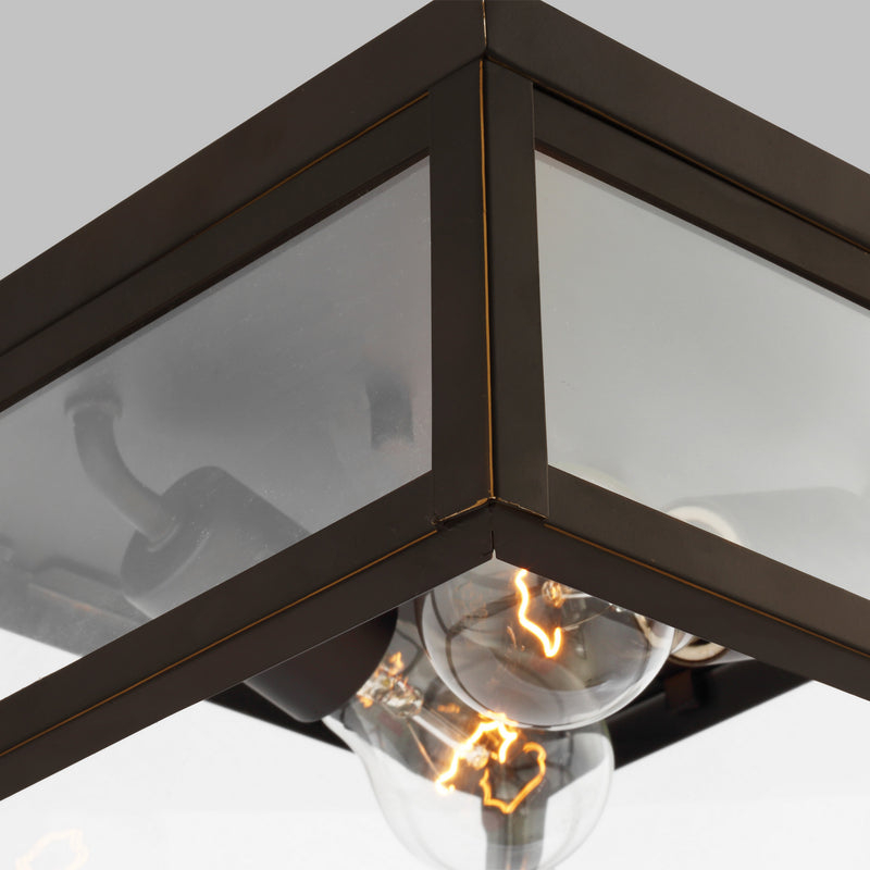 Visual Comfort Studio - 7848402-71 - Two Light Outdoor Flush Mount - Founders - Antique Bronze
