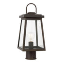 One Light Outdoor Post Lantern<br /><span style="color:#4AB0CE;">Entrega: 4-10 dias en USA</span><br /><span style="color:#4AB0CE;font-size:60%;">PREGUNTE POR ENTREGA EN PANAMA</span><br />Collection: Founders<br />Finish: Antique Bronze