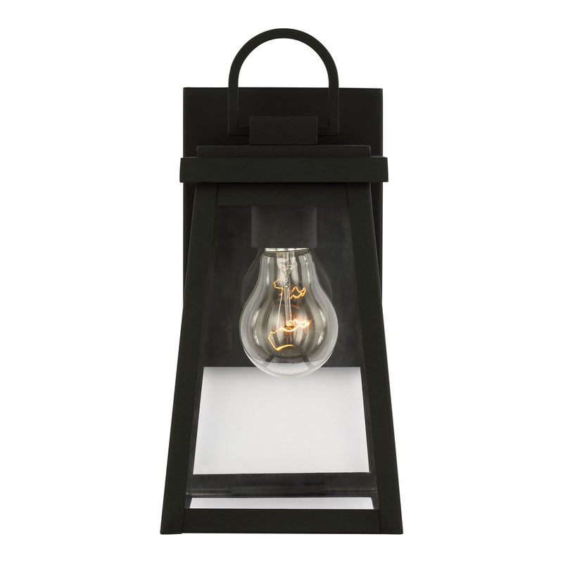 One Light Outdoor Wall Lantern<br /><span style="color:#4AB0CE;">Entrega: 4-10 dias en USA</span><br /><span style="color:#4AB0CE;font-size:60%;">PREGUNTE POR ENTREGA EN PANAMA</span><br />Collection: Founders<br />Finish: Black