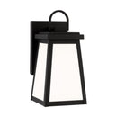 One Light Outdoor Wall Lantern<br /><span style="color:#4AB0CE;">Entrega: 4-10 dias en USA</span><br /><span style="color:#4AB0CE;font-size:60%;">PREGUNTE POR ENTREGA EN PANAMA</span><br />Collection: Founders<br />Finish: Black