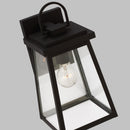 One Light Outdoor Wall Lantern<br /><span style="color:#4AB0CE;">Entrega: 4-10 dias en USA</span><br /><span style="color:#4AB0CE;font-size:60%;">PREGUNTE POR ENTREGA EN PANAMA</span><br />Collection: Founders<br />Finish: Black