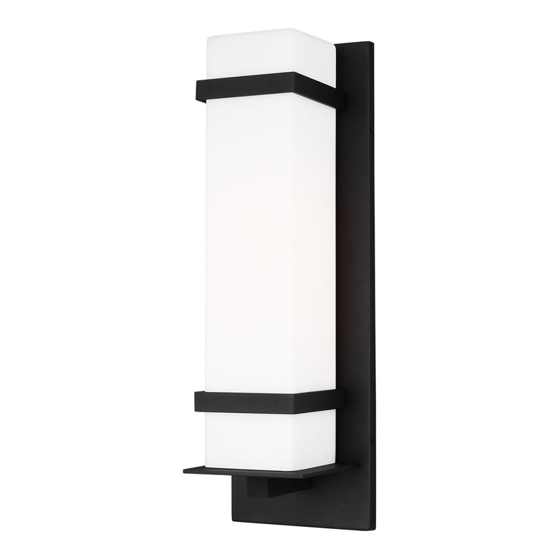 Generation Lighting - 8720701-12 - One Light Outdoor Wall Lantern - Alban - Black