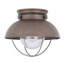 Generation Lighting - 8869EN3-44 - One Light Outdoor Flush Mount - Sebring - Weathered Copper