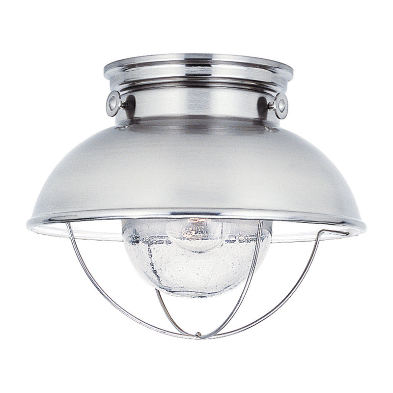 Generation Lighting - 8869EN3-98 - One Light Outdoor Flush Mount - Sebring - Brushed Stainless