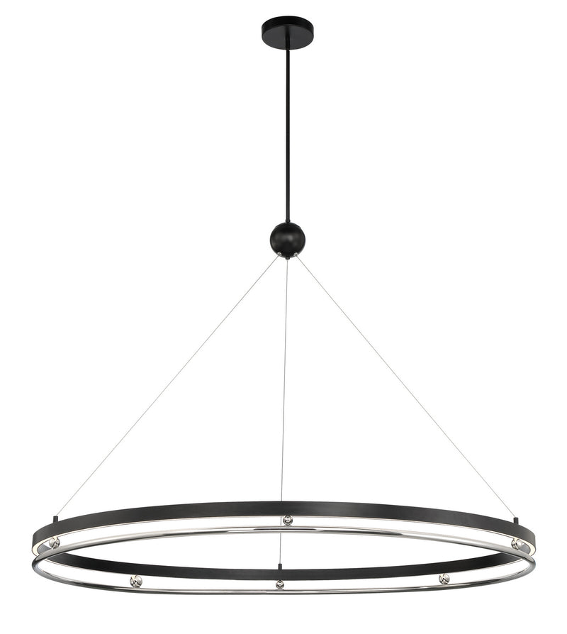 Metropolitan - N7996-572-L - LED Pendant - Grande Illusion - Coal W/ Polished Nickel Highli