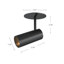 Kuzco Lighting - SF15701-BK - LED Semi-Flush Mount - Downey - Black