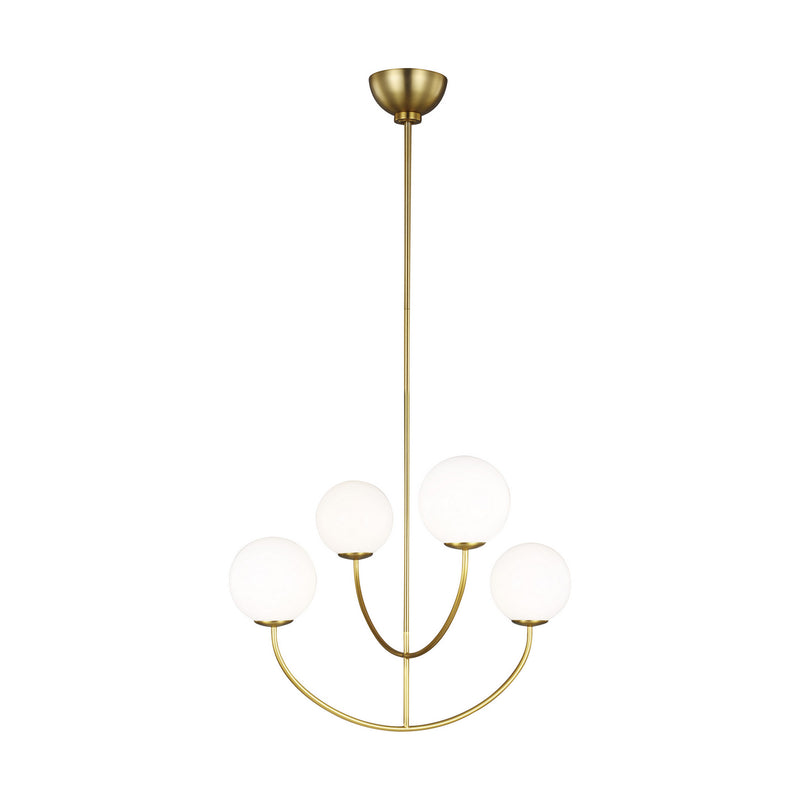 Four Light Chandelier<br /><span style="color:#4AB0CE;">Entrega: 4-10 dias en USA</span><br /><span style="color:#4AB0CE;font-size:60%;">PREGUNTE POR ENTREGA EN PANAMA</span><br />Collection: Galassia<br />Finish: Burnished Brass