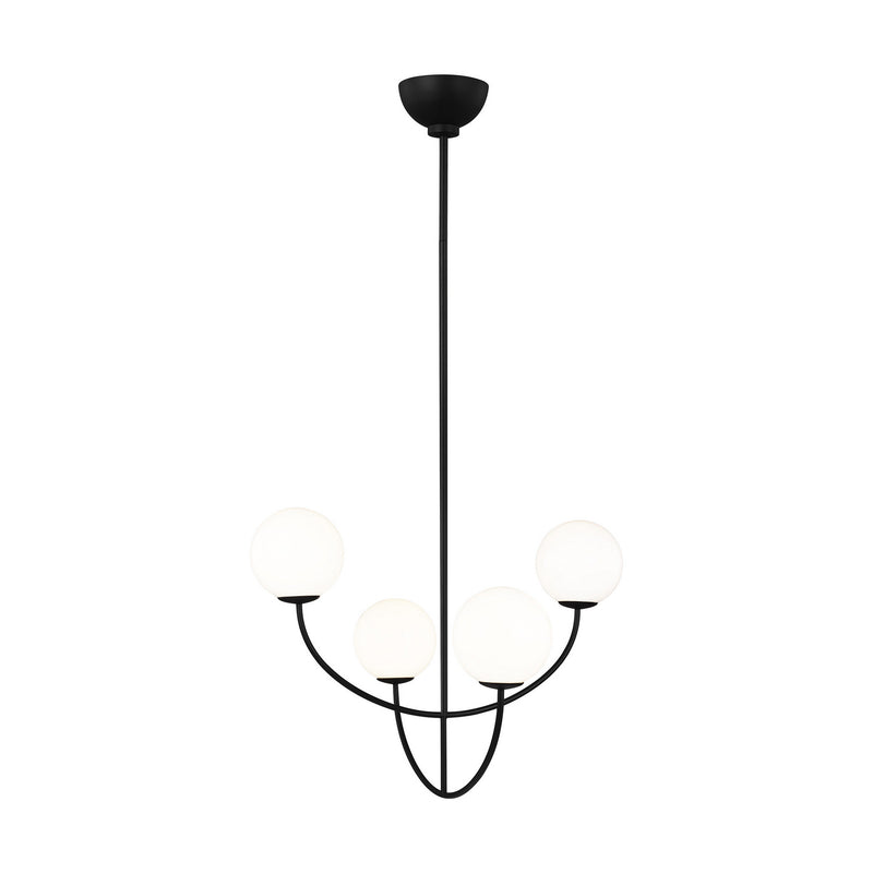 Four Light Chandelier<br /><span style="color:#4AB0CE;">Entrega: 4-10 dias en USA</span><br /><span style="color:#4AB0CE;font-size:60%;">PREGUNTE POR ENTREGA EN PANAMA</span><br />Collection: Galassia<br />Finish: Midnight Black