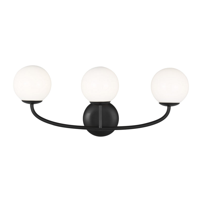Three Light Vanity<br /><span style="color:#4AB0CE;">Entrega: 4-10 dias en USA</span><br /><span style="color:#4AB0CE;font-size:60%;">PREGUNTE POR ENTREGA EN PANAMA</span><br />Collection: Galassia<br />Finish: Midnight Black