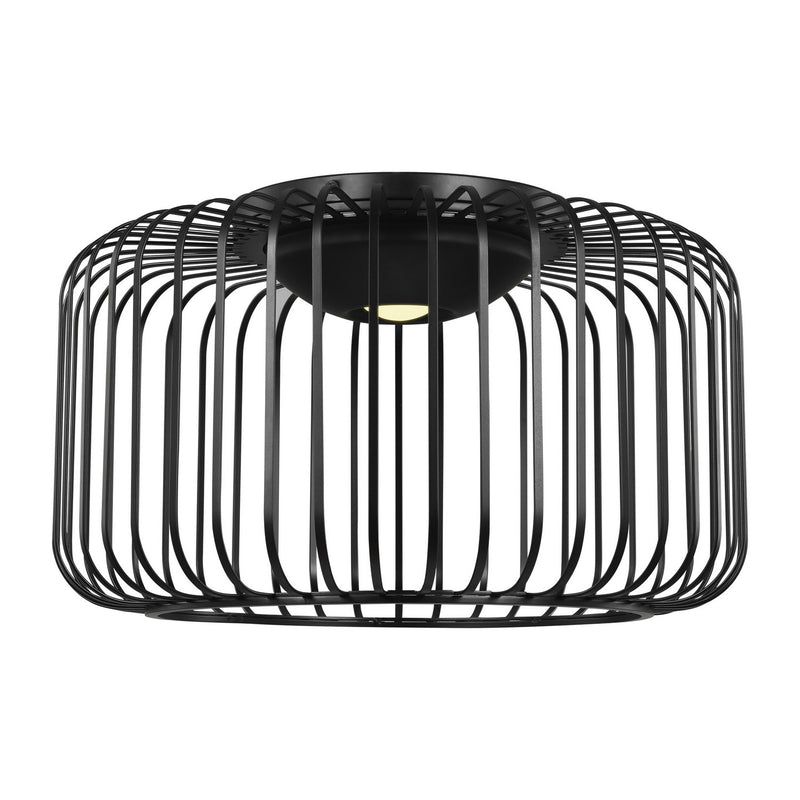 LED Flush Mount<br /><span style="color:#4AB0CE;">Entrega: 4-10 dias en USA</span><br /><span style="color:#4AB0CE;font-size:60%;">PREGUNTE POR ENTREGA EN PANAMA</span><br />Collection: Kai<br />Finish: Nightshade Black