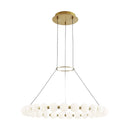 LED Chandelier<br /><span style="color:#4AB0CE;">Entrega: 4-10 dias en USA</span><br /><span style="color:#4AB0CE;font-size:60%;">PREGUNTE POR ENTREGA EN PANAMA</span><br />Collection: Orbet<br />Finish: Natural Brass