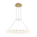 LED Chandelier<br /><span style="color:#4AB0CE;">Entrega: 4-10 dias en USA</span><br /><span style="color:#4AB0CE;font-size:60%;">PREGUNTE POR ENTREGA EN PANAMA</span><br />Collection: Orbet<br />Finish: Natural Brass