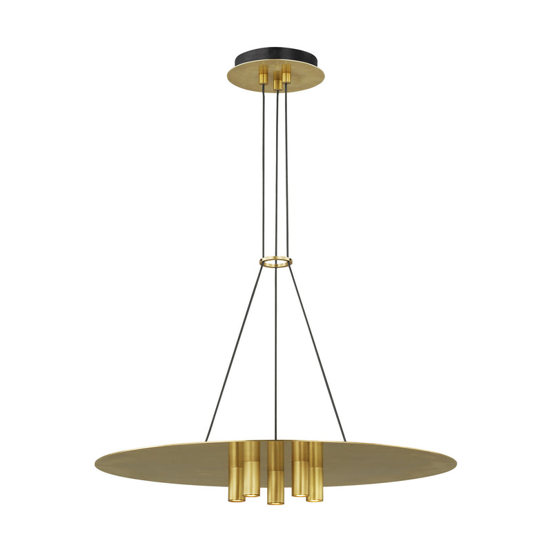 LED Pendant<br /><span style="color:#4AB0CE;">Entrega: 4-10 dias en USA</span><br /><span style="color:#4AB0CE;font-size:60%;">PREGUNTE POR ENTREGA EN PANAMA</span><br />Collection: Ponte<br />Finish: Natural Brass