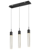 Avenue Lighting - HF1900-3-GL-BK - LED Pendant - The Original Glacier - Black