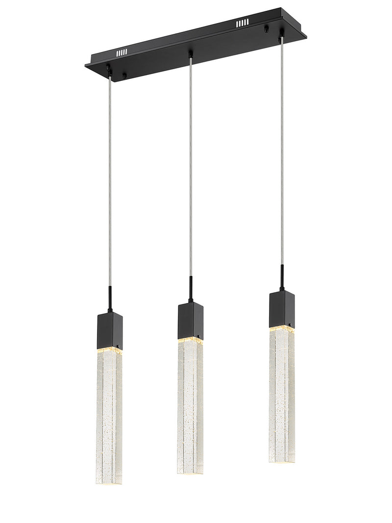 Avenue Lighting - HF1900-3-GL-BK - LED Pendant - The Original Glacier - Black