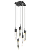 Avenue Lighting - HF1900-5-AP-BK-C - LED Pendant - Aspen - Black