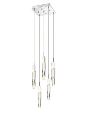 Avenue Lighting - HF1900-5-AP-CH-C - LED Pendant - Aspen - Polished Chrome