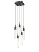 Avenue Lighting - HF1900-5-GL-BK - LED Pendant - The Original Glacier - Black
