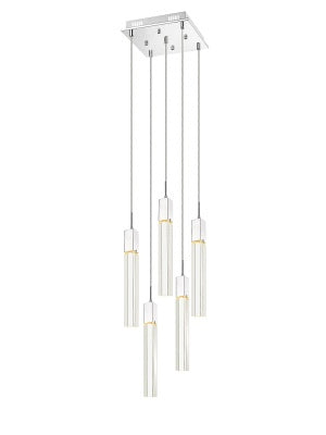 Avenue Lighting - HF1900-5-GL-CH-C - LED Pendant - The Original Glacier - Polished Chrome