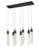 Avenue Lighting - HF1900-7-GL-BK - LED Pendant - The Original Glacier - Black