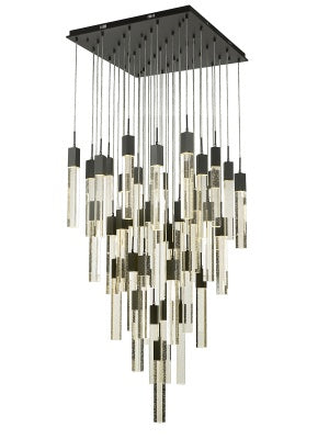 Avenue Lighting - HF1903-41-GL-BK - 41 Light Pendant - The Original Glacier - Black