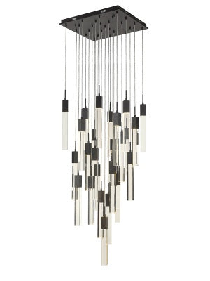 Avenue Lighting - HF1904-25-GL-BK-C - 25 Light Pendant - The Original Glacier - Black