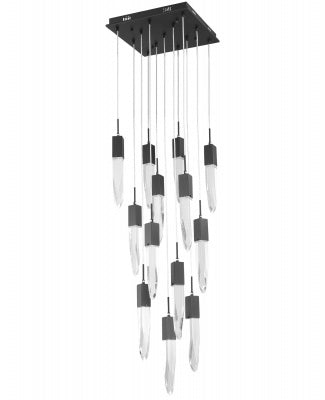 Avenue Lighting - HF1905-13-AP-BK-C - 13 Light Pendant - Aspen - Black