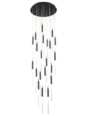 Avenue Lighting - HF2021-FR-BK - 21 Light Pendant - Main St. - Black