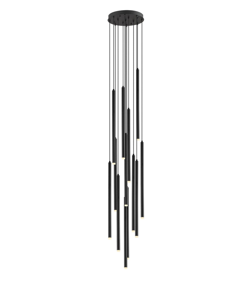 Avenue Lighting - HF2801-BLK - 13 Light Pendant - Filmore Ave. - Black