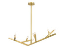 Avenue Lighting - HF8888-BB - Eight Light Linear Chandelier - The Oaks - Brushed Brass