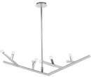 Avenue Lighting - HF8888-PN - Eight Light Linear Chandelier - The Oaks - Polished Nickel