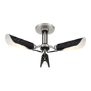 Three Light Semi Flush Mount<br /><span style="color:#4AB0CE;">Entrega: 4-10 dias en USA</span><br /><span style="color:#4AB0CE;font-size:60%;">PREGUNTE POR ENTREGA EN PANAMA</span><br />Collection: Turbine<br />Finish: Brushed Nickel and Coal Highlights