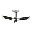 Three Light Semi Flush Mount<br /><span style="color:#4AB0CE;">Entrega: 4-10 dias en USA</span><br /><span style="color:#4AB0CE;font-size:60%;">PREGUNTE POR ENTREGA EN PANAMA</span><br />Collection: Turbine<br />Finish: Brushed Nickel and Coal Highlights