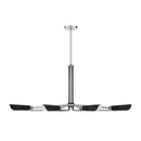 Six Light Island Pendant<br /><span style="color:#4AB0CE;">Entrega: 4-10 dias en USA</span><br /><span style="color:#4AB0CE;font-size:60%;">PREGUNTE POR ENTREGA EN PANAMA</span><br />Collection: Turbine<br />Finish: Brushed Nickel and Coal Highlights