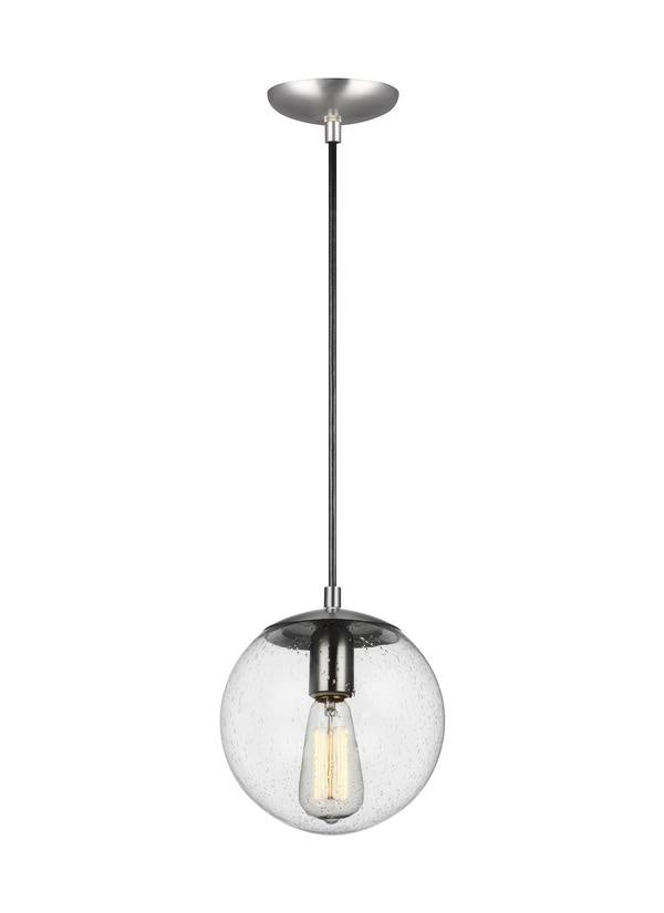 One Light Pendant<br /><span style="color:#4AB0CE;">Entrega: 4-10 dias en USA</span><br /><span style="color:#4AB0CE;font-size:60%;">PREGUNTE POR ENTREGA EN PANAMA</span><br />Collection: Leo-Hanging Globe<br />Finish: Satin Aluminum