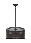 Three Light Pendant<br /><span style="color:#4AB0CE;">Entrega: 4-10 dias en USA</span><br /><span style="color:#4AB0CE;font-size:60%;">PREGUNTE POR ENTREGA EN PANAMA</span><br />Collection: Gereon<br />Finish: Black