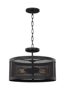 Two Light Semi-Flush Convertible Pendant<br /><span style="color:#4AB0CE;">Entrega: 4-10 dias en USA</span><br /><span style="color:#4AB0CE;font-size:60%;">PREGUNTE POR ENTREGA EN PANAMA</span><br />Collection: Gereon<br />Finish: Black