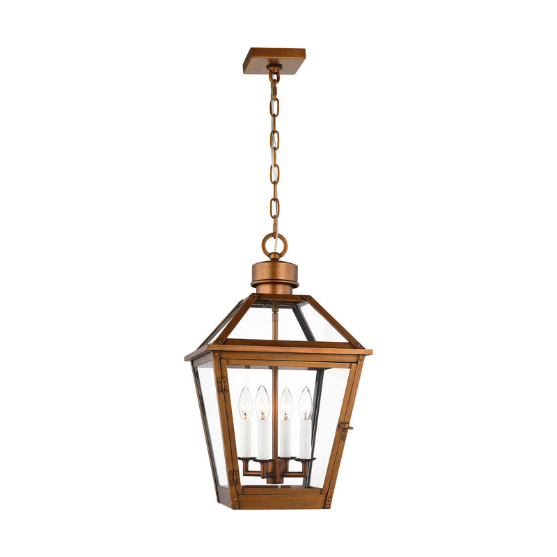 Visual Comfort Studio - CO1424NCP - Four Light Pendant - Hyannis - Natural Copper
