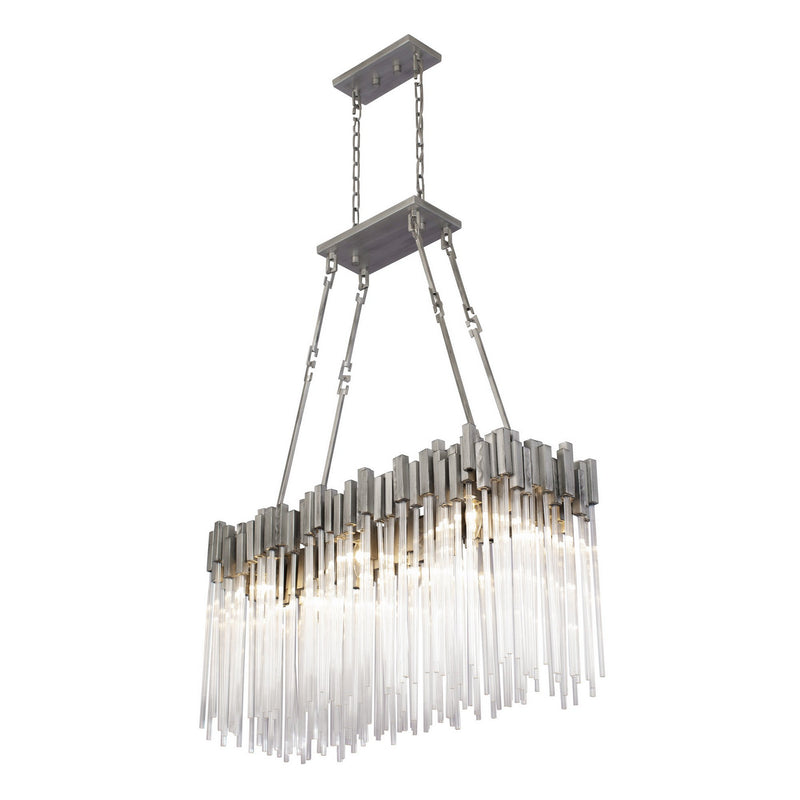 Six Light Linear Pendant<br /><span style="color:#4AB0CE;">Entrega: 4-10 dias en USA</span><br /><span style="color:#4AB0CE;font-size:60%;">PREGUNTE POR ENTREGA EN PANAMA</span><br />Collection: Matrix<br />Finish: Rainy Night