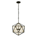 Three Light Pendant<br /><span style="color:#4AB0CE;">Entrega: 16-17 semanas en USA</span><br /><span style="color:#4AB0CE;font-size:60%;">PREGUNTE POR ENTREGA EN PANAMA</span><br />Collection: Marcia<br />Finish: Matte Black/French Gold