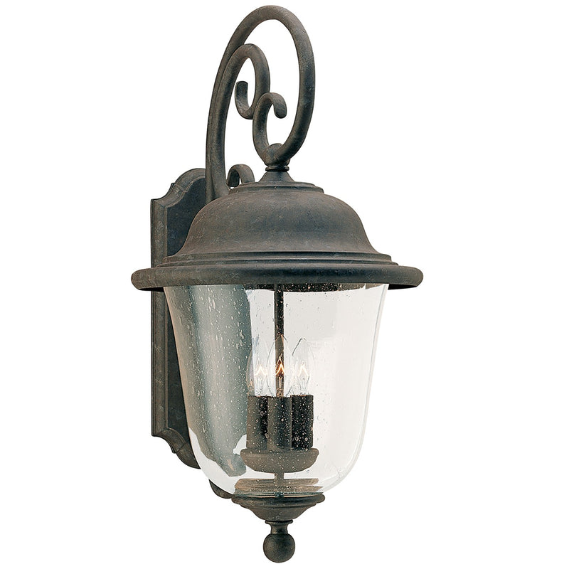 Generation Lighting - 8461-46 - Three Light Outdoor Wall Lantern - Trafalgar - Oxidized Bronze