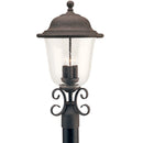 Generation Lighting - 8259-46 - Three Light Outdoor Post Lantern - Trafalgar - Oxidized Bronze