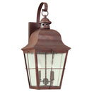 Two Light Outdoor Wall Lantern<br /><span style="color:#4AB0CE;">Entrega: 4-10 dias en USA</span><br /><span style="color:#4AB0CE;font-size:60%;">PREGUNTE POR ENTREGA EN PANAMA</span><br />Collection: Chatham<br />Finish: Weathered Copper