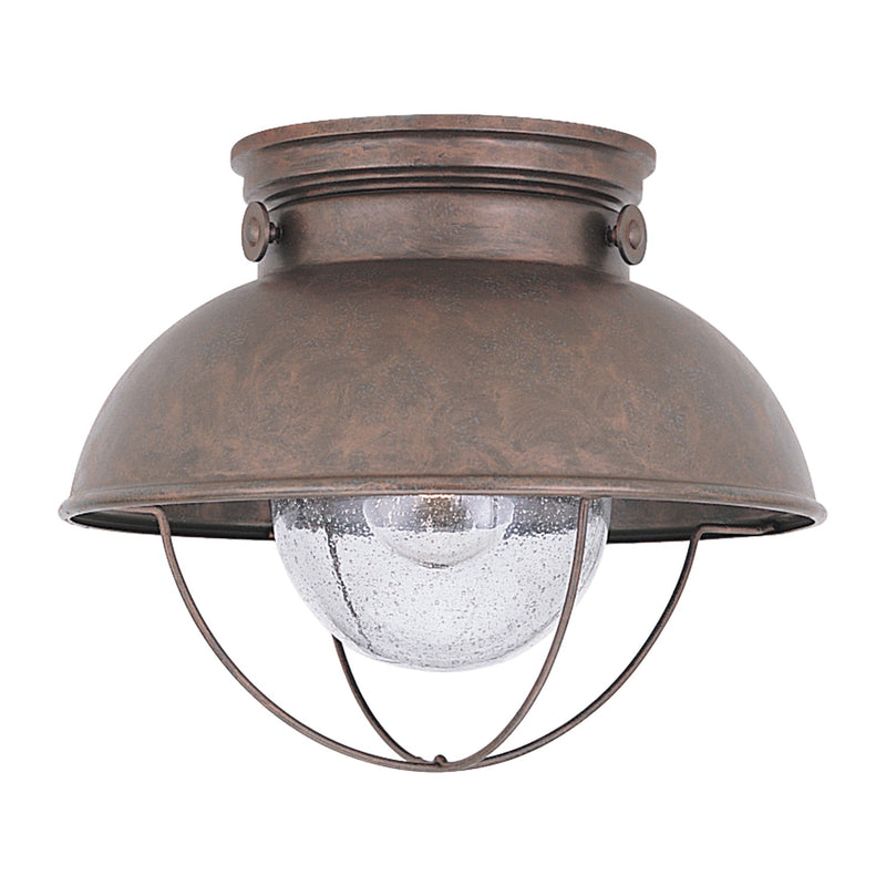 Generation Lighting - 8869-44 - One Light Outdoor Flush Mount - Sebring - Weathered Copper