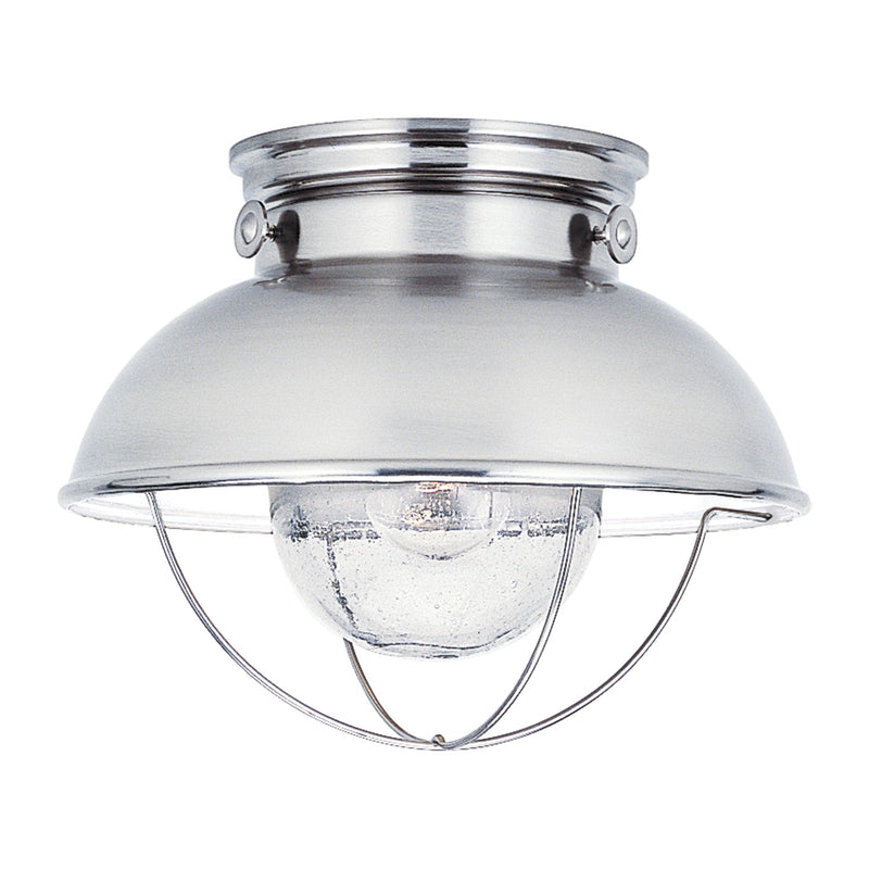 Generation Lighting - 8869-98 - One Light Outdoor Flush Mount - Sebring - Brushed Stainless