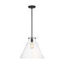 One Light Pendant<br /><span style="color:#4AB0CE;">Entrega: 4-10 dias en USA</span><br /><span style="color:#4AB0CE;font-size:60%;">PREGUNTE POR ENTREGA EN PANAMA</span><br />Collection: Kate<br />Finish: Midnight Black