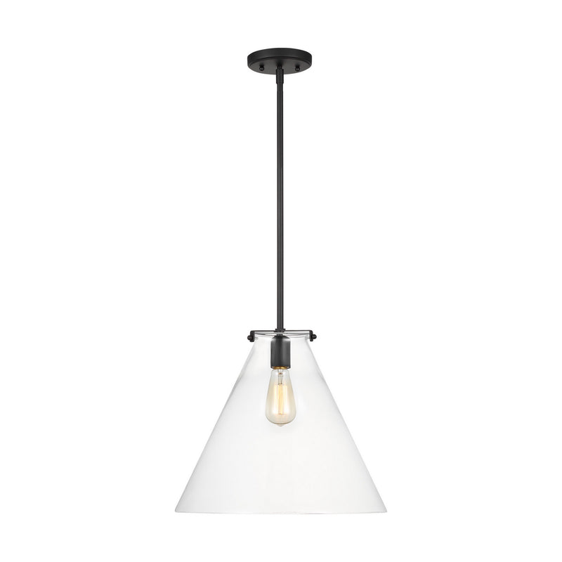 One Light Pendant<br /><span style="color:#4AB0CE;">Entrega: 8-9 semanas en USA</span><br /><span style="color:#4AB0CE;font-size:60%;">PREGUNTE POR ENTREGA EN PANAMA</span><br />Collection: Kate<br />Finish: Midnight Black