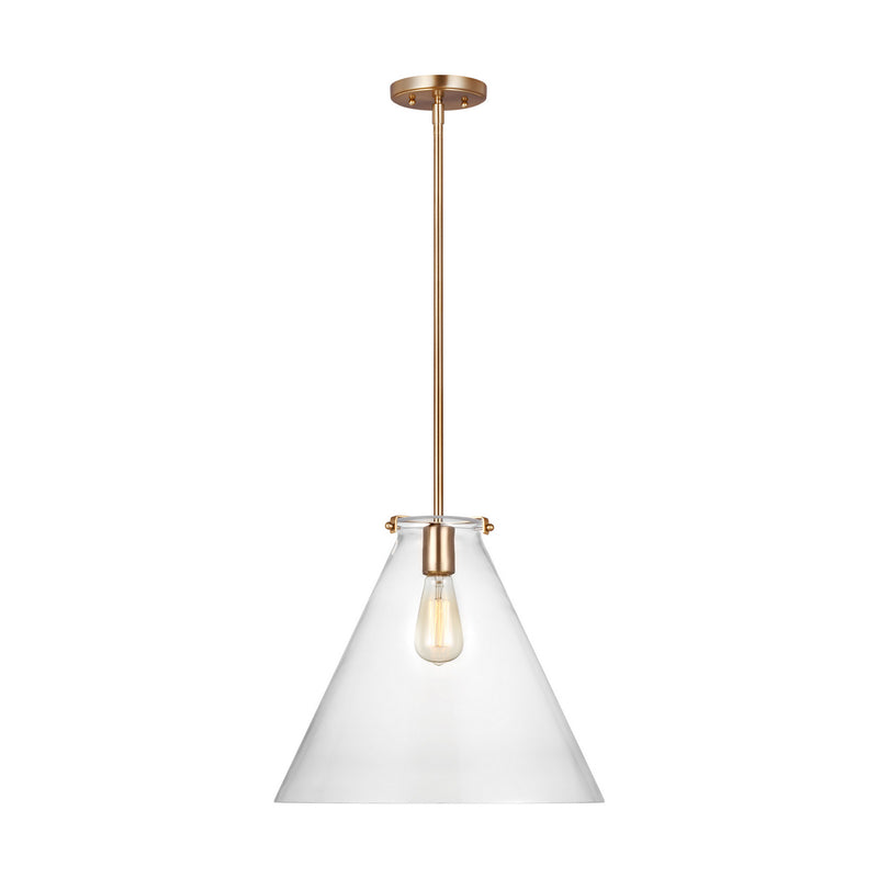 One Light Pendant<br /><span style="color:#4AB0CE;">Entrega: 4-10 dias en USA</span><br /><span style="color:#4AB0CE;font-size:60%;">PREGUNTE POR ENTREGA EN PANAMA</span><br />Collection: Kate<br />Finish: Satin Brass
